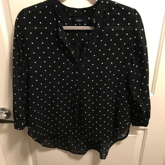 Madewell Polka Dot Blouse - Picture 2 of 4